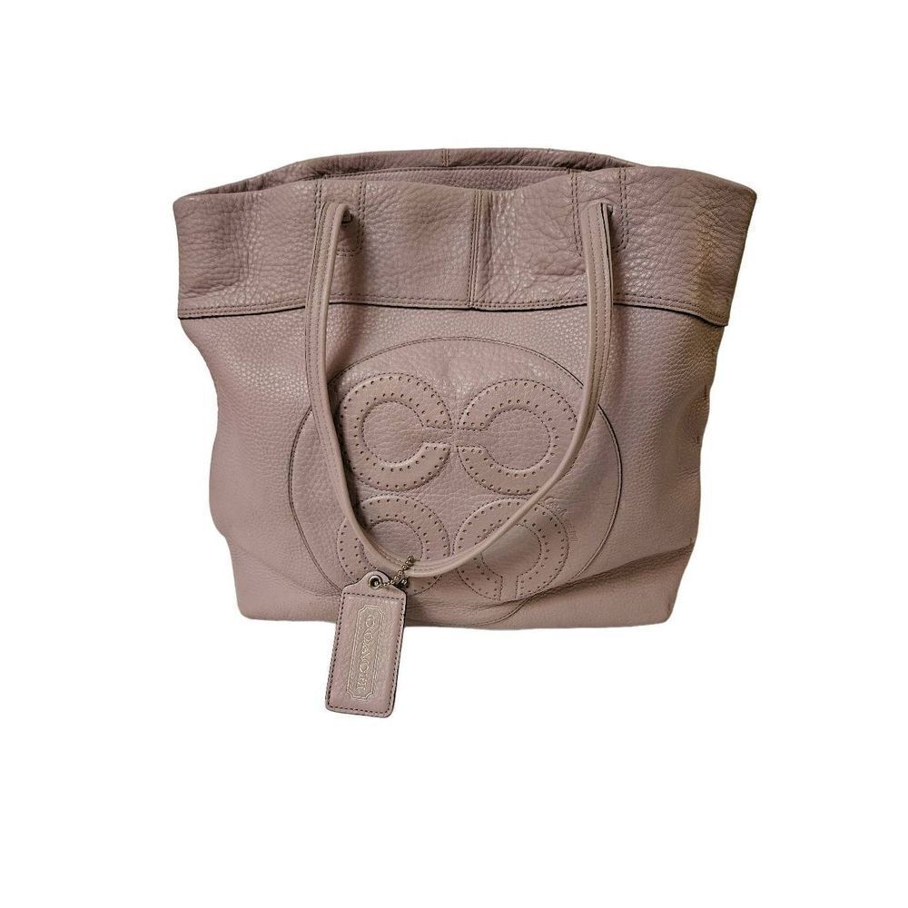 Coach, Julia Pebbled lilac, leather tote. #01093-14967